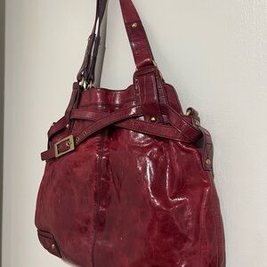 Kooba  Red Leather Shoulder Bag